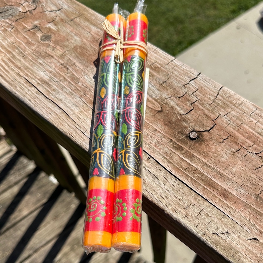 African Kapula - Handmade in S Africa Multicolor Decorative Party Candles - Picture 4 of 4